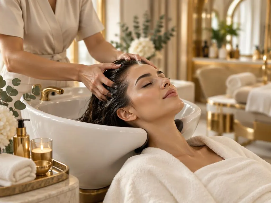 Soin Head Spa chez Aura Beauty Lab